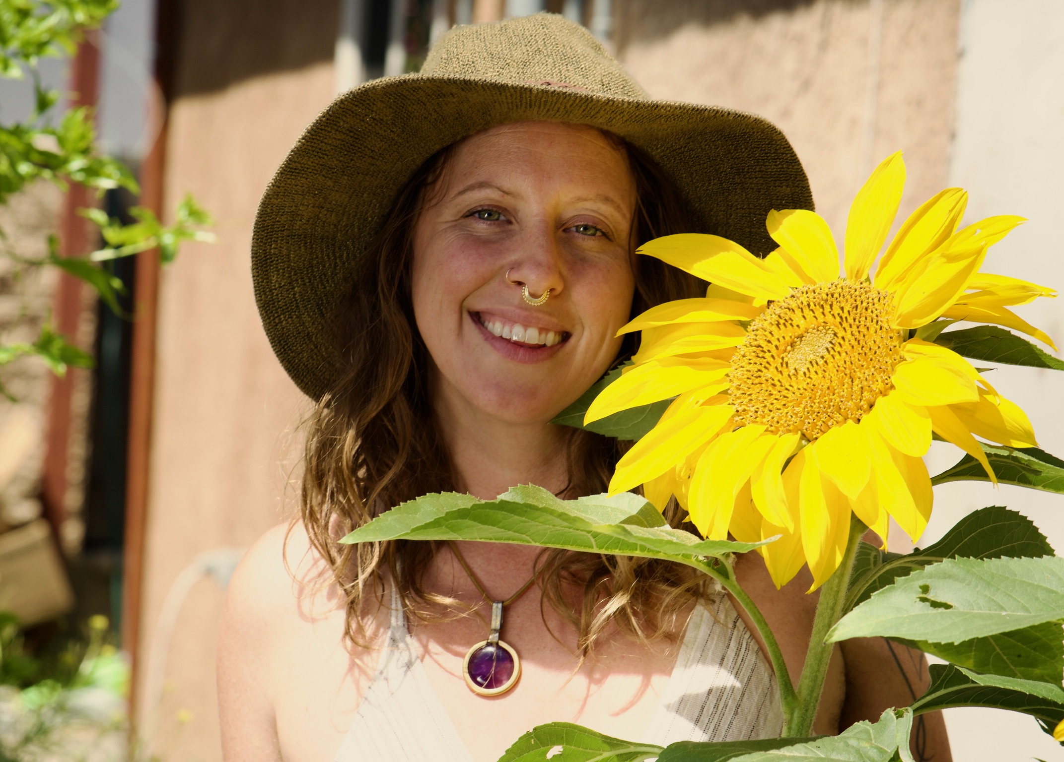 Shani loves sunflowers!