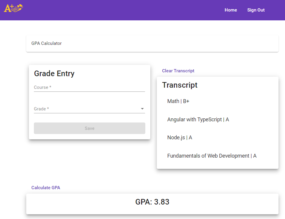 GPA Calculator App